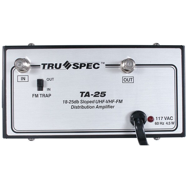 Main product image for 25 dB UHF-VHF-FM Distribution Amplifier TA-25 180-470